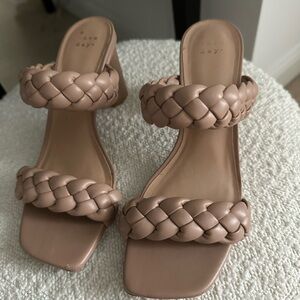Braided strapped sandals